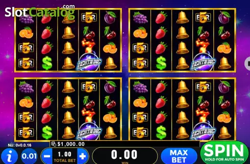 Οθόνη2. Lightning Fruits Quad Κουλοχέρης