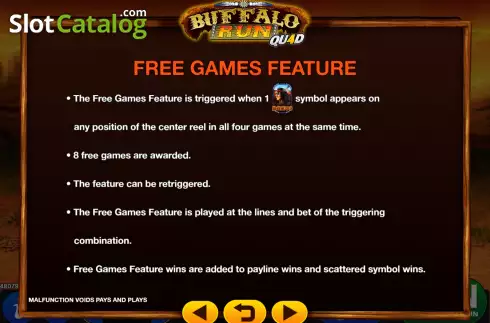 Οθόνη6. Buffalo Run Quad Κουλοχέρης 