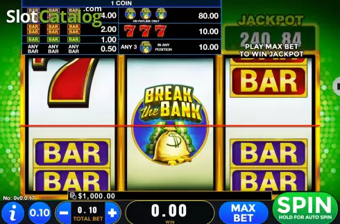 Οθόνη3. Break the Bank (GMW) Κουλοχέρης