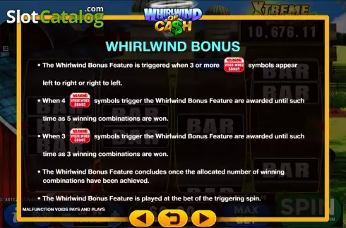 Οθόνη6. Whirlwind of Cash Κουλοχέρης