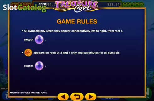 Οθόνη7. Treasure Cove (GMW) Κουλοχέρης