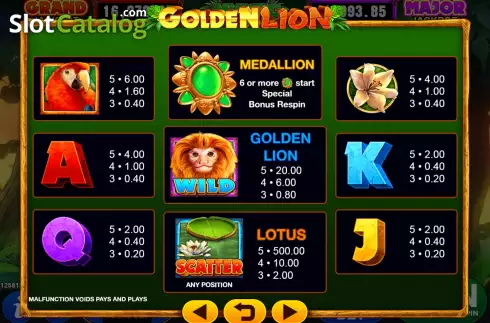 Οθόνη5. Golden Lion (GMW) Κουλοχέρης 