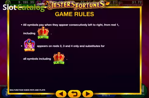 Οθόνη6. Jester's Fortune Κουλοχέρης