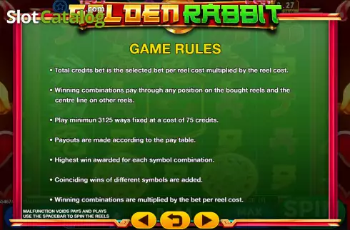 Οθόνη6. Golden Rabbit (GMW) Κουλοχέρης