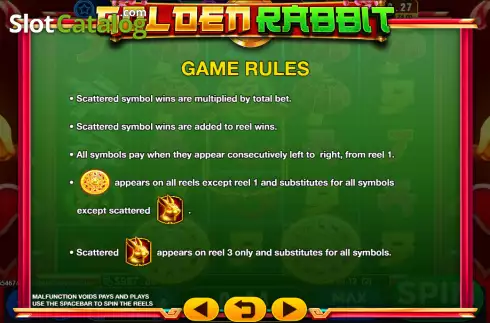 Οθόνη7. Golden Rabbit (GMW) Κουλοχέρης