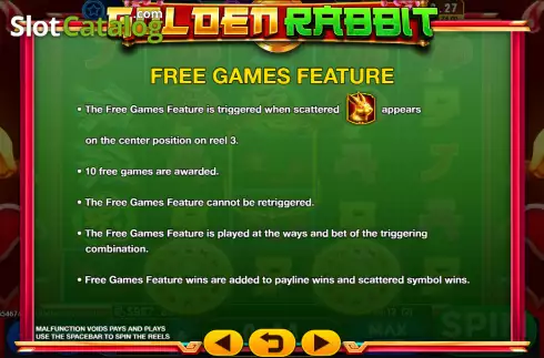 Οθόνη8. Golden Rabbit (GMW) Κουλοχέρης