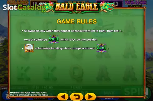 Οθόνη8. Bald Eagle Κουλοχέρης
