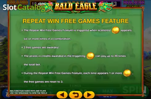 Οθόνη9. Bald Eagle Κουλοχέρης