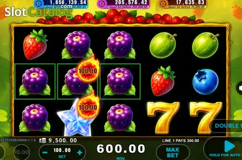 Οθόνη3. Hot Berries Fireballs Κουλοχέρης