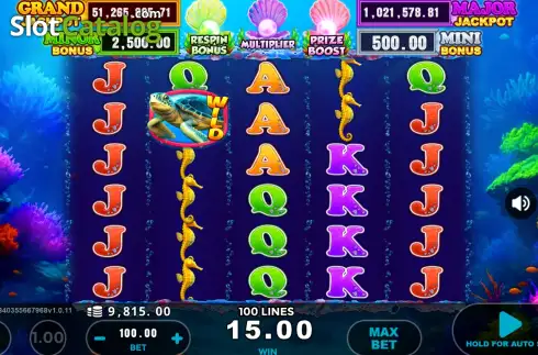 Οθόνη3. Sea Turtle Deluxe Κουλοχέρης