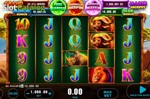 Οθόνη2. Elephant Big 5 Fireballs Κουλοχέρης