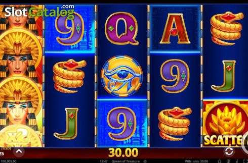 Οθόνη3. Queen of Treasure (GONG Gaming Technologies) Κουλοχέρης