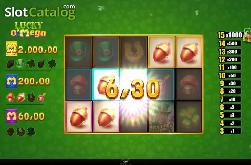 Οθόνη4. Lucky O'Mega Κουλοχέρης