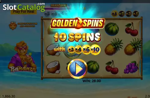 Οθόνη6. Bananza (GONG Gaming Technologies) Κουλοχέρης