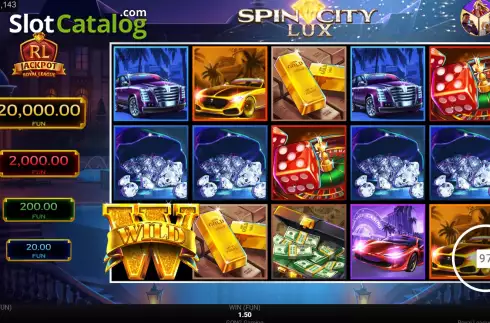 Οθόνη3. Royal League Spin City Lux Κουλοχέρης