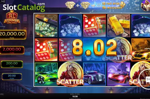 Οθόνη4. Royal League Spin City Lux Κουλοχέρης