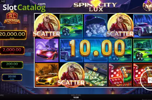 Οθόνη5. Royal League Spin City Lux Κουλοχέρης