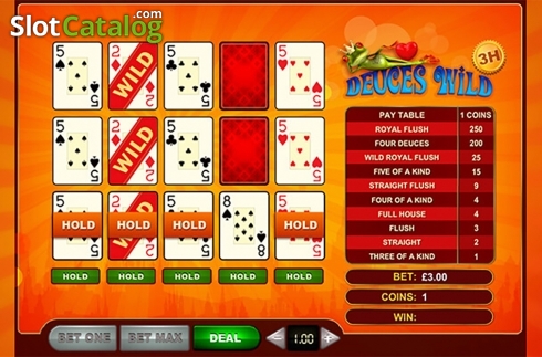 Οθόνη2. Deuces Wild 3 Hands (GVG) Κουλοχέρης 