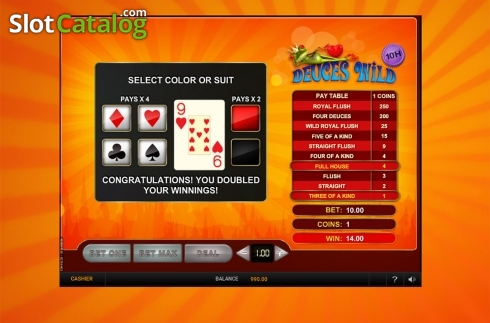 Οθόνη4. Deuces Wild 10 Hands (GVG) Κουλοχέρης