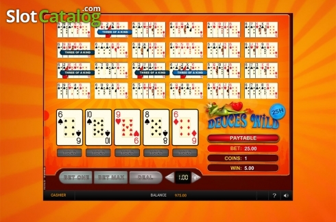 Οθόνη3. Deuces Wild 25 Hands (GVG) Κουλοχέρης