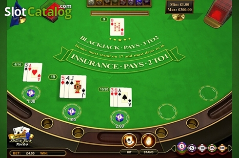 Οθόνη3. European Blackjack Turbo (GVG) Κουλοχέρης
