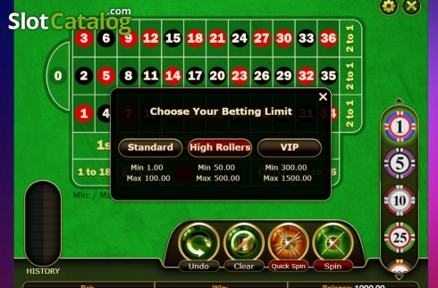 Οθόνη2. European Roulette Pro (GVG) Κουλοχέρης