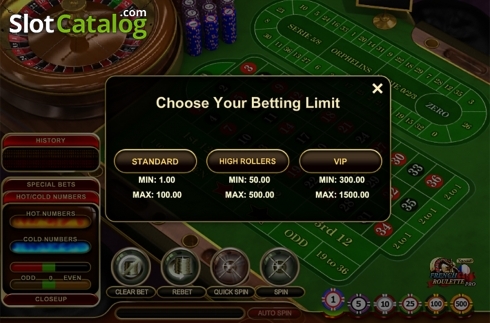 Οθόνη2. French Roulette Pro Special Κουλοχέρης