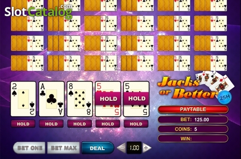 Οθόνη3. Jacks Or Better 25 Hands Κουλοχέρης
