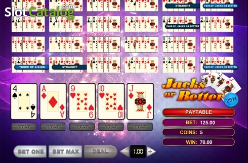 Οθόνη4. Jacks Or Better 25 Hands Κουλοχέρης