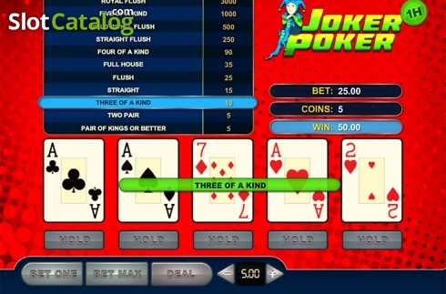 Οθόνη4. Joker Poker (GVG) Κουλοχέρης