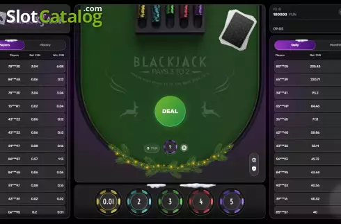 Οθόνη2. Blackjack (Galaxsys) Κουλοχέρης
