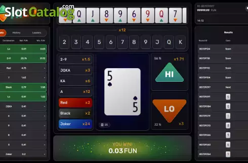 Οθόνη3. Hi Lo (Galaxsys) Κουλοχέρης