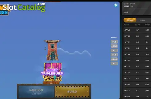 Οθόνη5. Tower Rush Κουλοχέρης 