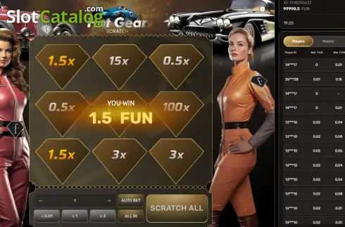Οθόνη3. Hot Gear Κουλοχέρης 