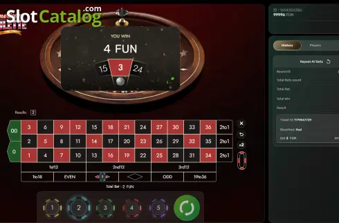 Οθόνη3. American Roulette (Galaxsys) Κουλοχέρης
