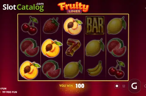 Οθόνη3. Fruity Lines Κουλοχέρης