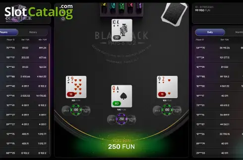 Οθόνη3. Multihand Blackjack (Galaxsys) Κουλοχέρης