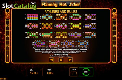 Οθόνη7. Flaming Hot Joker Κουλοχέρης