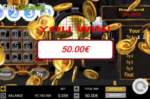 Οθόνη4. Safecracker (Gamatron) Κουλοχέρης