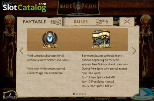 Οθόνη5. Magic Scarab Reveal Κουλοχέρης