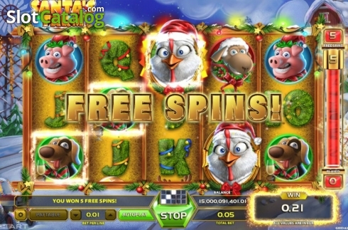 Οθόνη4. Santa's Farm Κουλοχέρης