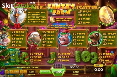 Οθόνη5. Santa's Farm Κουλοχέρης