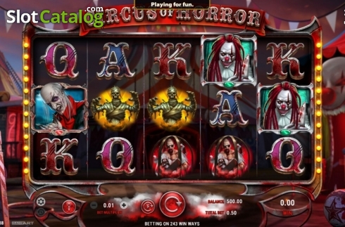 Οθόνη3. Circus of Horror Κουλοχέρης 