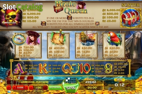 Οθόνη5. Pirate Queen (GameArt) Κουλοχέρης