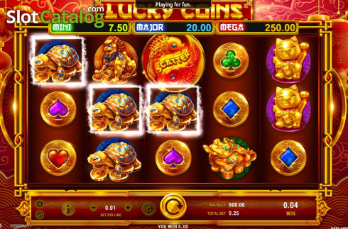 Οθόνη4. Lucky Coins (GameArt) Κουλοχέρης 