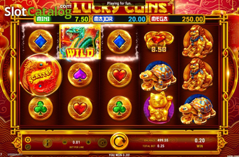 Οθόνη5. Lucky Coins (GameArt) Κουλοχέρης 