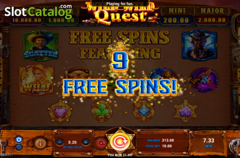 Οθόνη4. Wild Wild Quest Κουλοχέρης