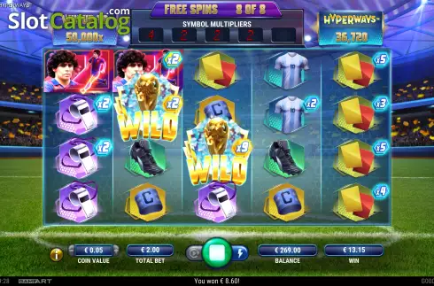 Οθόνη4. Maradona Hyperways Κουλοχέρης