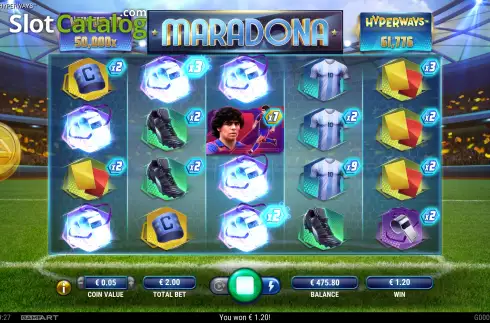 Οθόνη3. Maradona Hyperways Κουλοχέρης