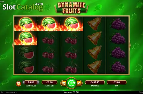 Οθόνη6. Dynamite Fruits Κουλοχέρης 